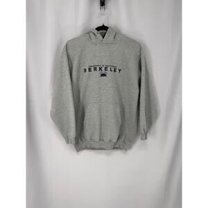 UC Berkely Hoodie Sweatshirt Mens Small Gray UC Berkeley Embroidered Fleece